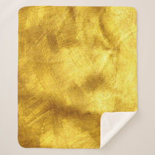 Luxuriöses Golden Texture Design Sherpadecke