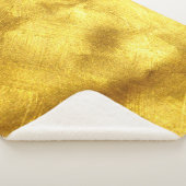 Luxuriöses Golden Texture Design Sherpadecke (3/4)