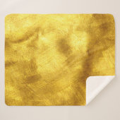 Luxuriöses Golden Texture Design Sherpadecke (Vorderseite (Horizontal))