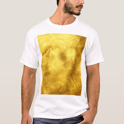 Luxuriöses Golden Texture Design T-Shirt (Vorderseite)