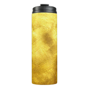 Luxuriöses Golden Texture Design Thermosbecher