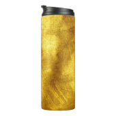 Luxuriöses Golden Texture Design Thermosbecher (Nach rechts gedreht)