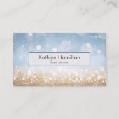 Luxuriöses goldenes Funkeln, modernes Eventplaner- Visitenkarte (Vorderseite)