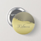 Luxuriöses goldenes Metall, das auf Gold und Silbe Button (Vorne & Hinten)