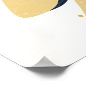 Luxuriöses goldfarbenes orientalisches Ambiente. C Poster (Ecke)