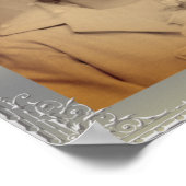 Luxuriöses goldfarbenes Rahmen, kundenspezifisches Poster (Ecke)