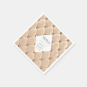 luxuriöses goldgetuftes Brautparty Serviette (Ecke)