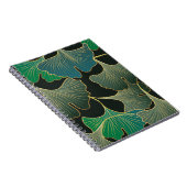 Luxuriöses Goldginkgo, Vintage Kunst. Notizblock (Rechte Seite)