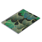 Luxuriöses Goldginkgo, Vintage Kunst. Notizblock (Linke Seite)