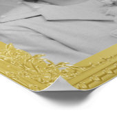 Luxuriöses Goldrahmen-Foto-Poster Poster (Ecke)