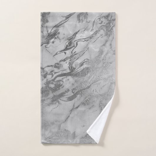 LUXURIÖSES GRAY-Silber-HAMPTON-TOWEL-SET Badhandtuch Set (Handtuch)