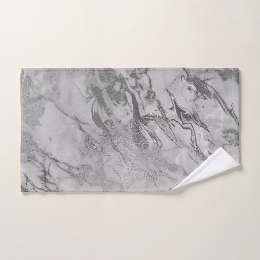 LUXURIÖSES GRAY-Silber-HAMPTON-TOWEL-SET Badhandtuch Set (Handtuch)