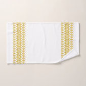 Luxuriöses Grenz Gold auf weißem Badetuch Set (Handtuch)