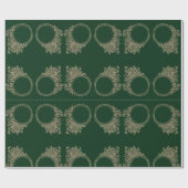 Luxuriöses Grünbuch Geschenkpapier (Flach)