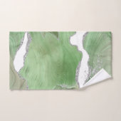 LUXURIÖSES GRÜNWEISS MARMOR BADEZIMMER TOWEL SET (Handtuch)