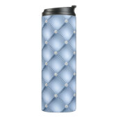 Luxuriöses helles blaues Diamant gepolstertes Must Thermosbecher (Nach links gedreht)