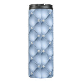 Luxuriöses helles blaues Diamant gepolstertes Must Thermosbecher (Rückseite)