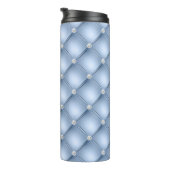 Luxuriöses helles blaues Diamant gepolstertes Must Thermosbecher (Nach rechts gedreht)