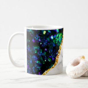 Luxuriöses Interieur Marmor Stone Glitzer Kaffeetasse