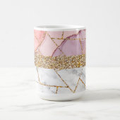 Luxuriöses Interieur Marmor Stone Glitzer Kaffeetasse (Mittel)