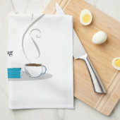 Luxuriöses Kaffee-und Buch-Zitat-Tee-Tuch Geschirrtuch (Viertel Falte)