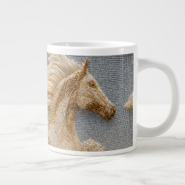 Luxuriöses Keramikgeschenk für Pferdeliebhaber Jumbo-Tasse