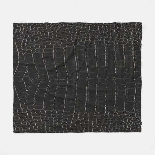Luxuriöses Krokodilleder: Textil-Textur. Fleecedecke (Vorderseite (Horizontal))