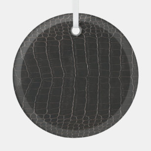 Luxuriöses Krokodilleder: Textil-Textur. Ornament Aus Glas