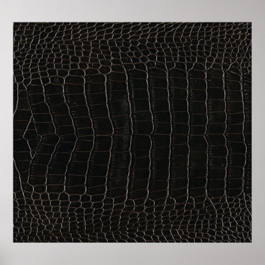 Luxuriöses Krokodilleder: Textil-Textur. Poster (Vorne)
