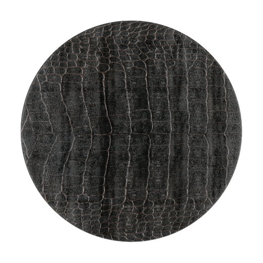 Luxuriöses Krokodilleder: Textil-Textur. Schneidebrett (Vorderseite)