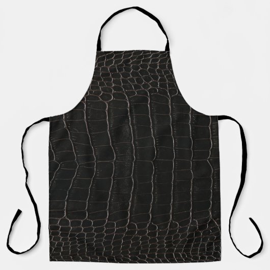 Luxuriöses Krokodilleder: Textil-Textur. Schürze (Vorderseite)