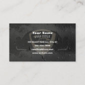 Luxuriöses Logo-Auto mit Angaben zur Visitenkarte (Rückseite)