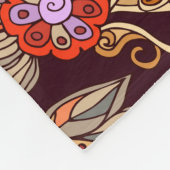 Luxuriöses Mandala nahtlos, starrer Blumenstrauß. Fleecedecke (Ecke)