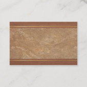 Luxuriöses Marmor Holz Gold Look Design Elegant Sc Visitenkarte (Rückseite)