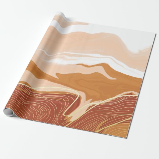 Luxuriöses Marmordesign. Flüssigma Geschenkpapier (Ungerollt)