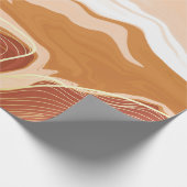 Luxuriöses Marmordesign. Flüssigma Geschenkpapier (Ecke)