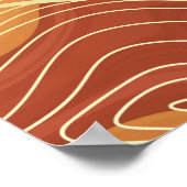 Luxuriöses Marmordesign. Flüssigma Poster (Ecke)