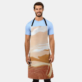 Luxuriöses Marmordesign. Flüssigma Schürze (Getragen)