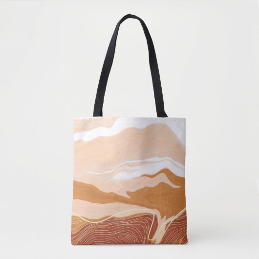 Luxuriöses Marmordesign. Flüssigma Tasche (Vorderseite)