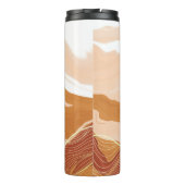 Luxuriöses Marmordesign. Flüssigma Thermosbecher (Rückseite)