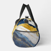 Luxuriöses Marmorschiff aus Navy Blue & Gold Leaf Duffle Bag (Rechts)