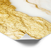 Luxuriöses Marmorschiff aus Navy Blue & Gold Leaf Poster (Ecke)