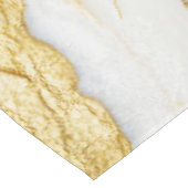 Luxuriöses Marmorschiff aus Navy Blue & Gold Leaf Tischdecke (Schrägansicht)