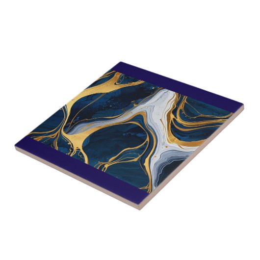 "Luxuriöses marmortexturiertes Keramik Tile" Fliese (Seite)