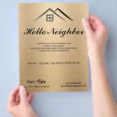 Luxuriöses Metallic Gold Flyer (Hand)