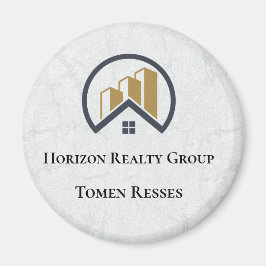 Luxuriöses Metallic Gold Real Anwesen Magnet