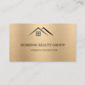 Luxuriöses Metallic Gold Visitenkarte (Vorderseite)