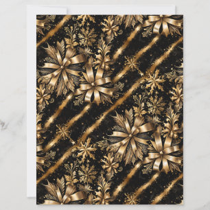 Luxuriöses metallisches Gold-Weihnachts-Scrapbook-