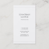 Luxuriöses, modernes Design Elegantes Schlichtes T Visitenkarte (Vorderseite)