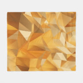 Luxuriöses modernes Design Gold Polygon Hintergrun Fleecedecke (Vorderseite (Horizontal))